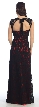 Sleeveless Lace Long Formal Dress with Front Slit — back