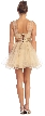 Sweetheart Neck Layered Mesh Short Party Prom Dress — back