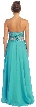 Strapless Hi-Low Formal Prom Dress with Sequin Bodice — back