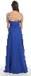 Sheer Neck Long Formal Evening Prom Dress with Rhinestones — back
