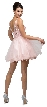 Bejeweled Bust Short Babydoll Homecoming Party Dress — back in Blush