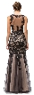 Sequins Embellished Sheer Mesh Top Mermaid Long Prom Dress — back