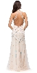 Glamorous Halter Open Back Beaded Prom Dress — back