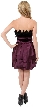 Feathered Top Short Dress — back