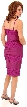 Pleated and Frilly Cocktail Dress — back