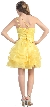 Puffy Sheer Short Homecoming Dress — back in Yellow
