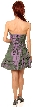 Strapless Short Sequin Prom Dress with Ruffled Hem — back
