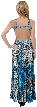 Criss-Cross Waist Animal Print Long Dress — back