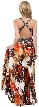 Tropical Sunset Long Formal Dress — back