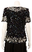 Hand Beaded Asymmetrical Formal Blouse — back