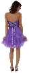 Strapless Mesh Short Party Dress with Beaded Bust — back