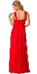 Sweetheart Neck Pleated Bust Long Bridesmaid Dress — back