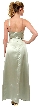 Crossed Front Beaded Evening Dress — back