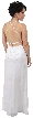 Beaded Formal Full Length Evening Dress — in White