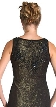Metallic Poly Net Beaded Formal Dress — back