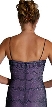 Metallic Poly Net Beaded Formal Dress — back