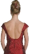 Low Cut Back Beaded Dress — back