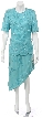 Short Sleeved 2 PieceTea Length Formal Dress