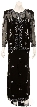 Two Piece Full Length Spaghetti Evening Gown and Jacket