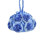 Rose Flower Evening Bag — in Blue