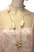 Gold Decorative Asymmetric Necklace