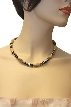 Zebra Print Wooden Necklace