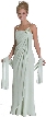 Wrap-Around and Flower Polychiffon Formal Dress