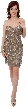 Strapless Sequined Short Prom & Party Dress.