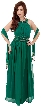 Roman Empire Long Formal Dress with Beaded Straps & Waist — in alternative picture
