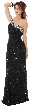 One Shoulder Bare Back Sequined Long Formal Prom Dress — in alternative picture