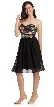 Strapless Sweetheart Neck Knee length Cocktail Party Dress