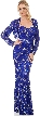 Exquisitely Beaded Long Formal MOB Dress with Jacket — with Jacket