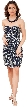 Strapless Leaves Pattern Short Beaded Homecoming Party Dress — in an alternative picture