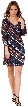 V-neck Diagonal Sequins Pattern Party Prom Dress — in an alternative picture