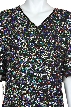 Plus size V-neck Sequined Formal Dress — in closeup