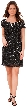 Short Sequins Homecoming Prom Dress with Keyhole Back
