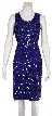 Short Sequin Beaded 2 Piece Cocktail Dress — without Jacket