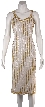 Fully beaded Tea Length Cocktail Dress with Jacket — without Jacket