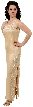 2 piece Beaded Formal Dress and Jacket — in alternative image