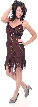 Spaghetti Strapped Cocktail Dress With Asymmetrical Skirt