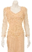 Daisy Formal Beaded Full Sleeves Gown — in closeup