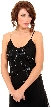 Asymmetric Sequin Beaded Formal Dress with Floral Print — in closeup