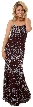 Miniature Flowers Beaded Spaghetti Straps Formal Dress