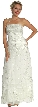 Spaghetti Wedding Dress in Ivory/Silver