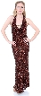 Halter Neck Low Back Sequined Formal Dress — in alternative view