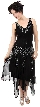 V-Neck Beaded Silk Mother of the bride Dress with Jacket