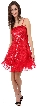 Sequin Glittered Prom Dress — in Red