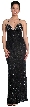 Swirled Design Bodice Formal Prom Dress
