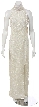 Rayon Lace Turtle Neck Formal Dress
