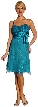 Empire Cut & Glittered Short Cocktail Dress